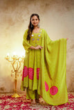 Limegreen — Georgette Anarkali Suit