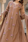 Beige Flare — Mul Chanderi Suit Set