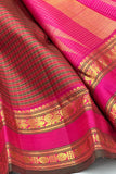 Vintage Vairaoosi Kanchipuram Silk Saree in Brown and Pink with 2G Gold Zari