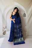 Bandhani Modal Silk Saree with Lagdi Pallu
